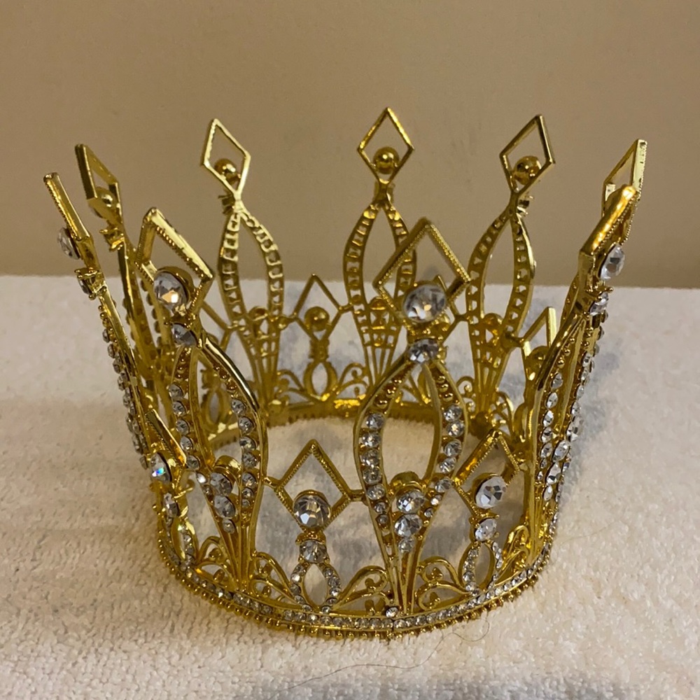 Mini Gold Queen Crown